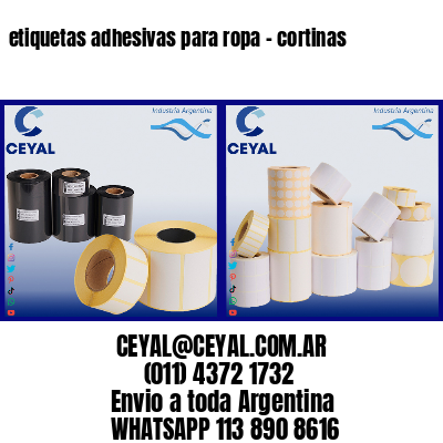 etiquetas adhesivas para ropa – cortinas