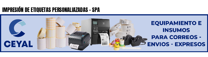 IMPRESIÓN DE ETIQUETAS PERSONALIAZADAS - SPA