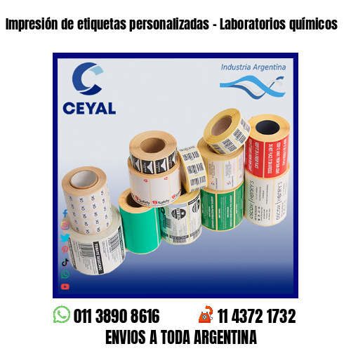 Impresión de etiquetas personalizadas – Laboratorios químicos
