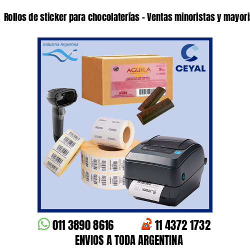 Rollos de sticker para chocolaterías – Ventas minoristas y mayoristas