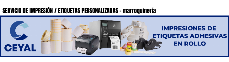 SERVICIO DE IMPRESIÓN / ETIQUETAS PERSONALIZADAS - marroquinería