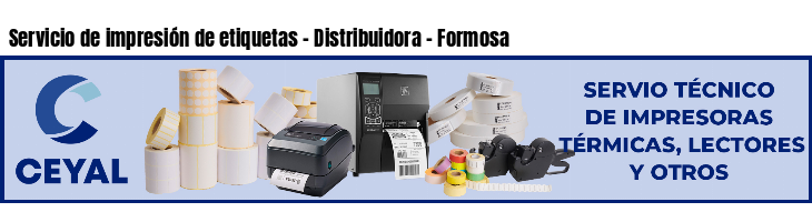 Servicio de impresión de etiquetas - Distribuidora - Formosa