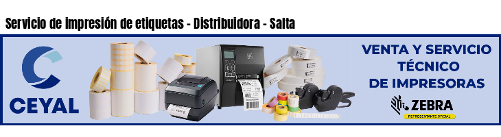 Servicio de impresión de etiquetas - Distribuidora - Salta