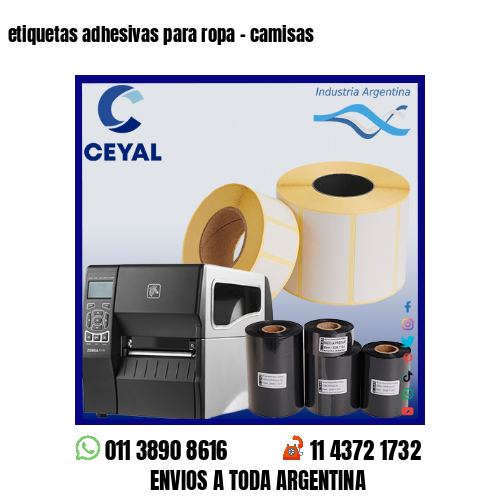 etiquetas adhesivas para ropa – camisas