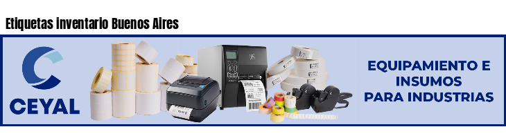 Etiquetas inventario Buenos Aires 