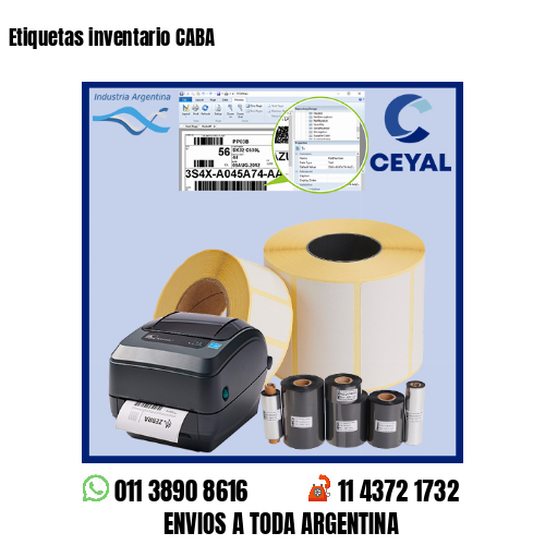 Etiquetas inventario CABA