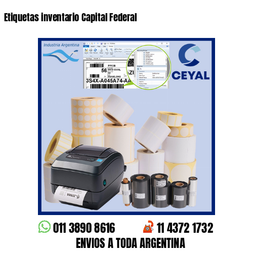 Etiquetas inventario Capital Federal