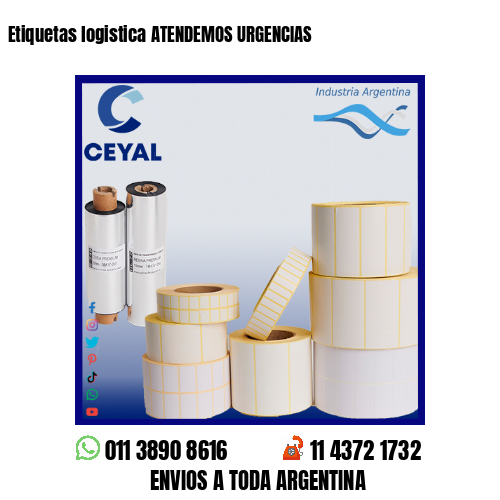 Etiquetas logistica ATENDEMOS URGENCIAS