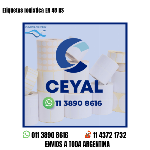 Etiquetas logistica EN 48 HS