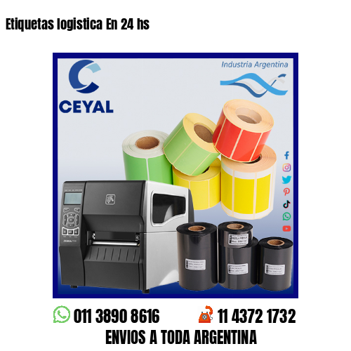 Etiquetas logistica En 24 hs
