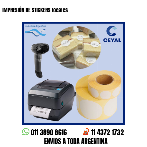 IMPRESIÓN DE STICKERS locales