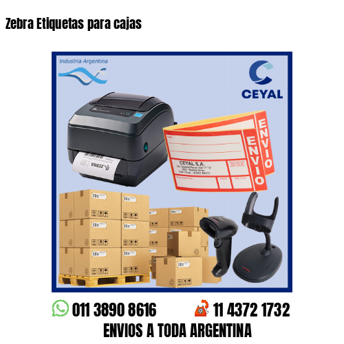 Zebra Etiquetas para cajas