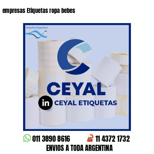 empresas Etiquetas ropa bebes