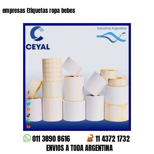 empresas Etiquetas ropa bebes