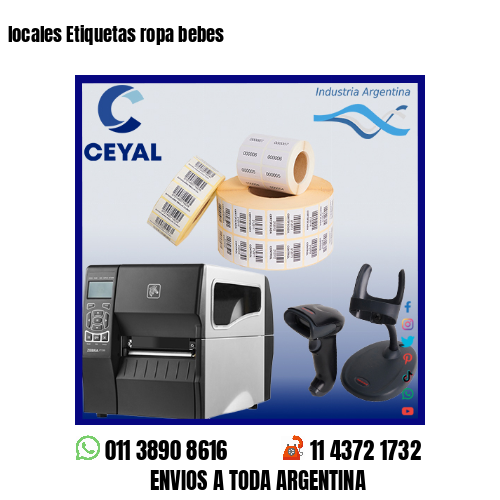 locales Etiquetas ropa bebes