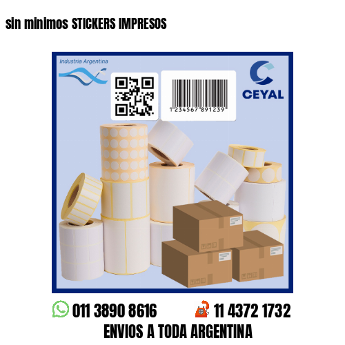 sin minimos STICKERS IMPRESOS