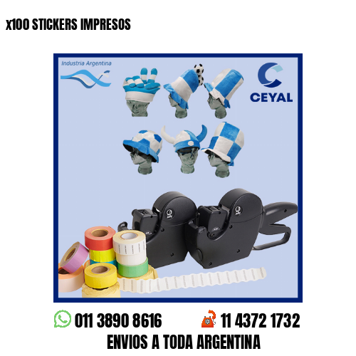 x100 STICKERS IMPRESOS