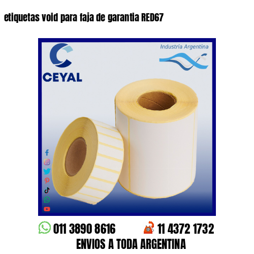 etiquetas void para faja de garantia RED67