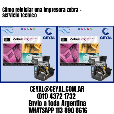 Cómo reiniciar una impresora zebra – servicio tecnico