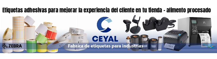 Etiquetas adhesivas para mejorar la experiencia del cliente en tu tienda - alimento procesado