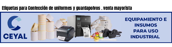 Etiquetas para Confección de uniformes y guardapolvos . venta mayorista