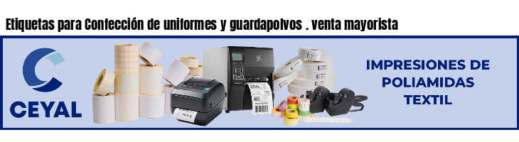 Etiquetas para Confección de uniformes y guardapolvos . venta mayorista