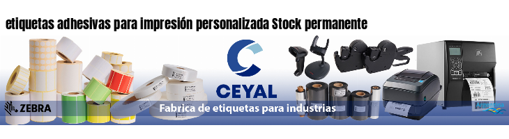 etiquetas adhesivas para impresión personalizada Stock permanente