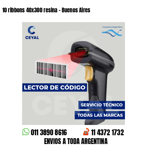 10 ribbons 40x300 resina - Buenos Aires
