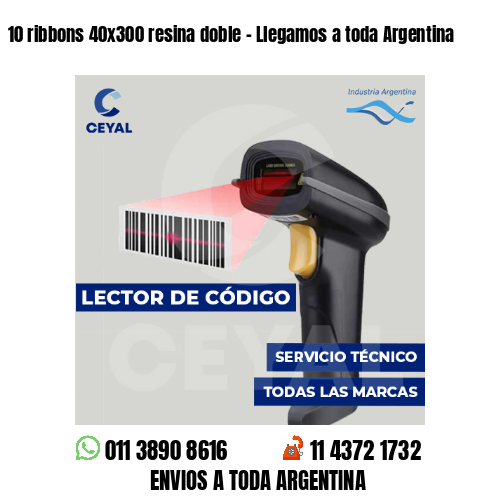 10 ribbons 40x300 resina doble - Llegamos a toda Argentina