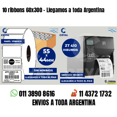 10 ribbons 60x300 - Llegamos a toda Argentina