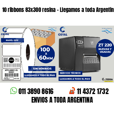 10 ribbons 83x300 resina - Llegamos a toda Argentina