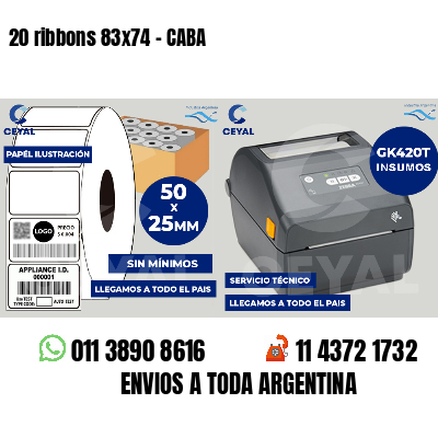 20 ribbons 83x74 - CABA