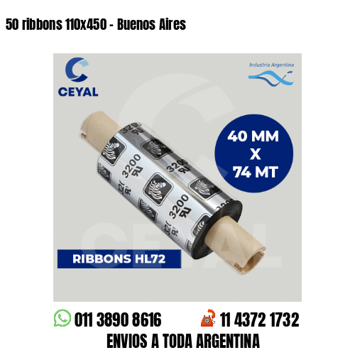 50 ribbons 110×450 – Buenos Aires