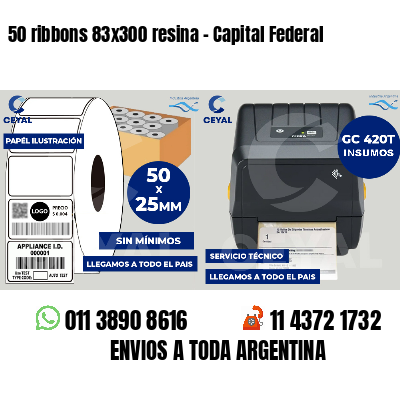 50 ribbons 83x300 resina - Capital Federal