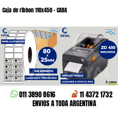 Caja de ribbon 110x450 - CABA