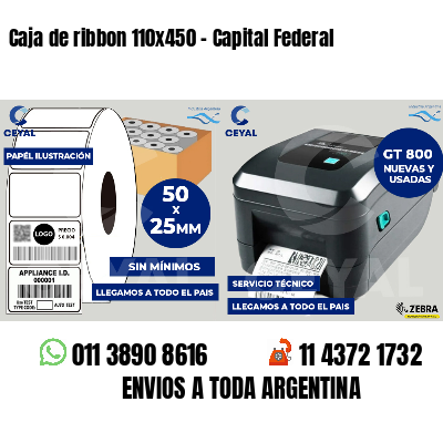Caja de ribbon 110x450 - Capital Federal
