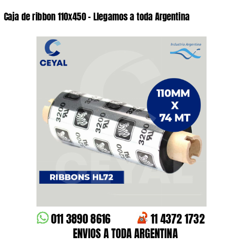 Caja de ribbon 110×450 – Llegamos a toda Argentina