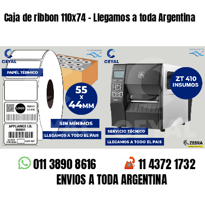Caja de ribbon 110x74 - Llegamos a toda Argentina