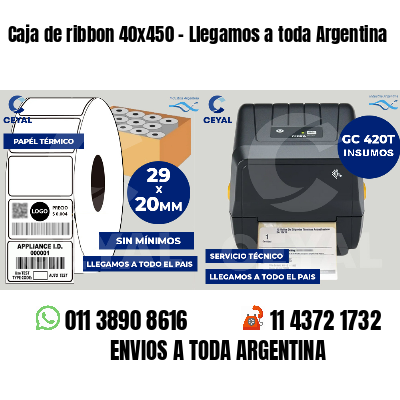 Caja de ribbon 40x450 - Llegamos a toda Argentina