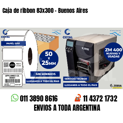 Caja de ribbon 83x300 - Buenos Aires