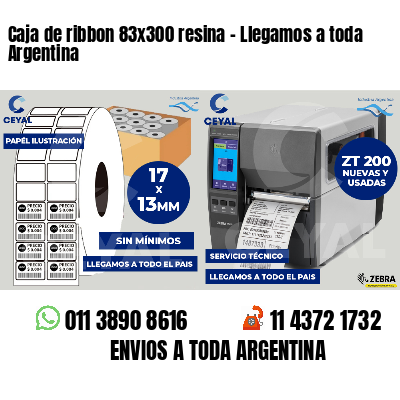 Caja de ribbon 83x300 resina - Llegamos a toda Argentina
