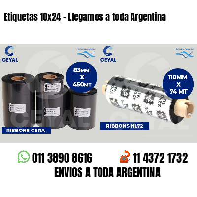 Etiquetas 10x24 - Llegamos a toda Argentina