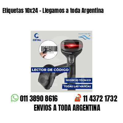 Etiquetas 10x24 - Llegamos a toda Argentina