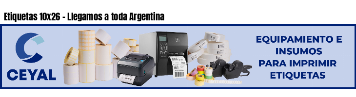 Etiquetas 10x26 - Llegamos a toda Argentina