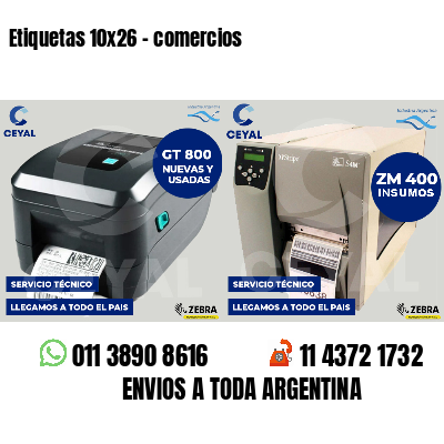 Etiquetas 10x26 - comercios