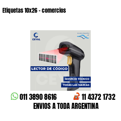 Etiquetas 10x26 - comercios