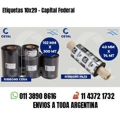 Etiquetas 10x29 - Capital Federal