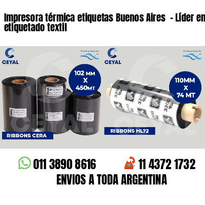 Impresora térmica etiquetas Buenos Aires  - Líder en etiquetado textil
