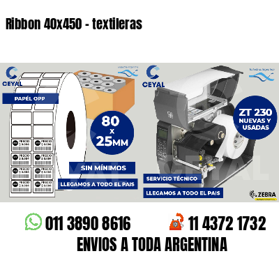 Ribbon 40x450 - textileras