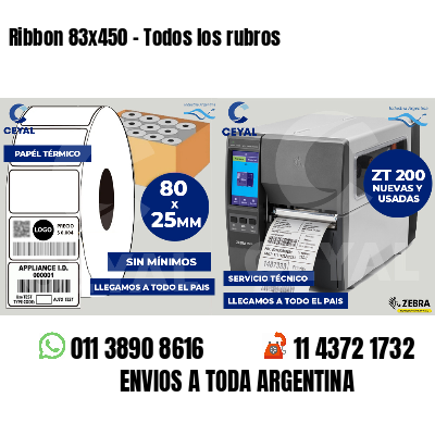 Ribbon 83x450 - Todos los rubros